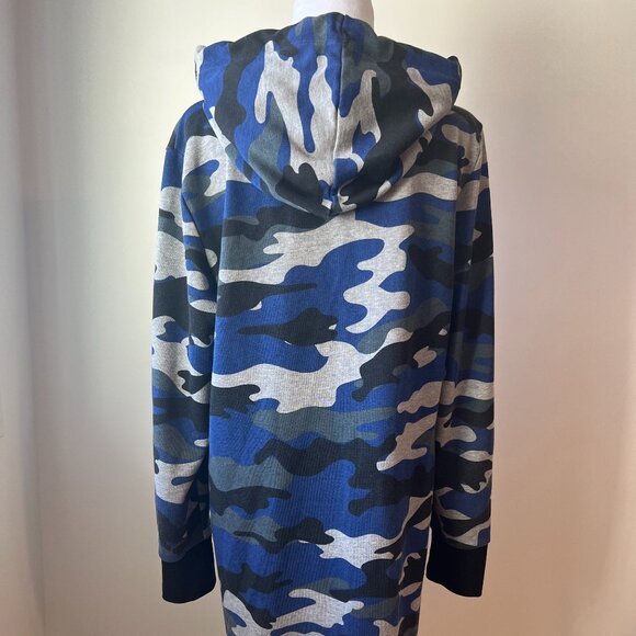 🩵Calvin Klein Blue Camo Logo Hoodie, Size L. Super comfy and cute! - Picture 3 of 7